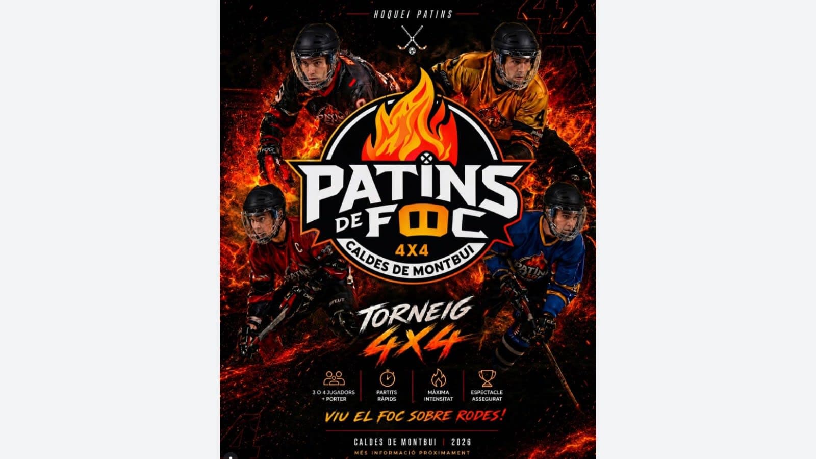 Patins de foc 4x4 - Caldes de Montbui