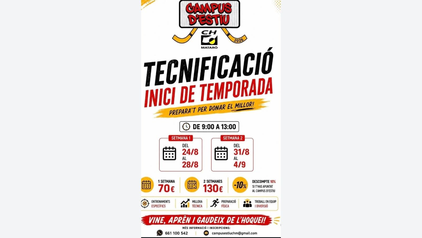 Tecnificació Inici de Temporada - Mataró
